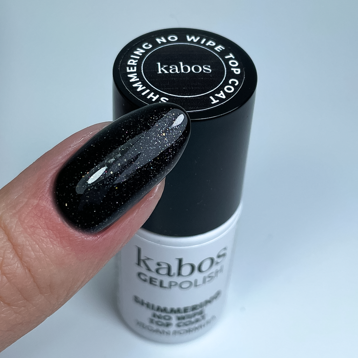 Kabos GelPolish Shimmering No Wipe Top Coat 5ml