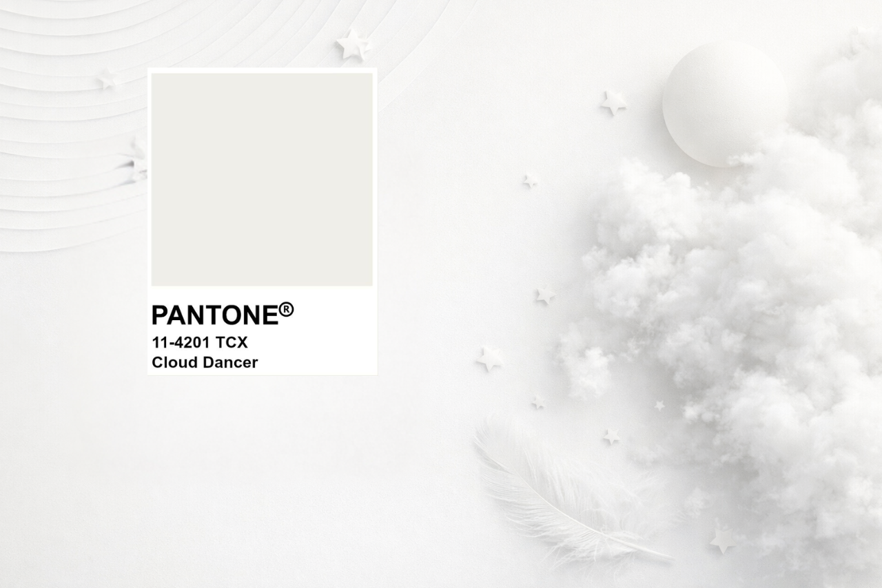 Kolor roku 2026 Pantone: Cloud Dancer – subtelna rewolucja w stylizacji paznokci